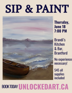 ***SOLD OUT*** Drift Away, Thurs June 18, 7PM, at Brandi's Kitchen & Bar, Brantford