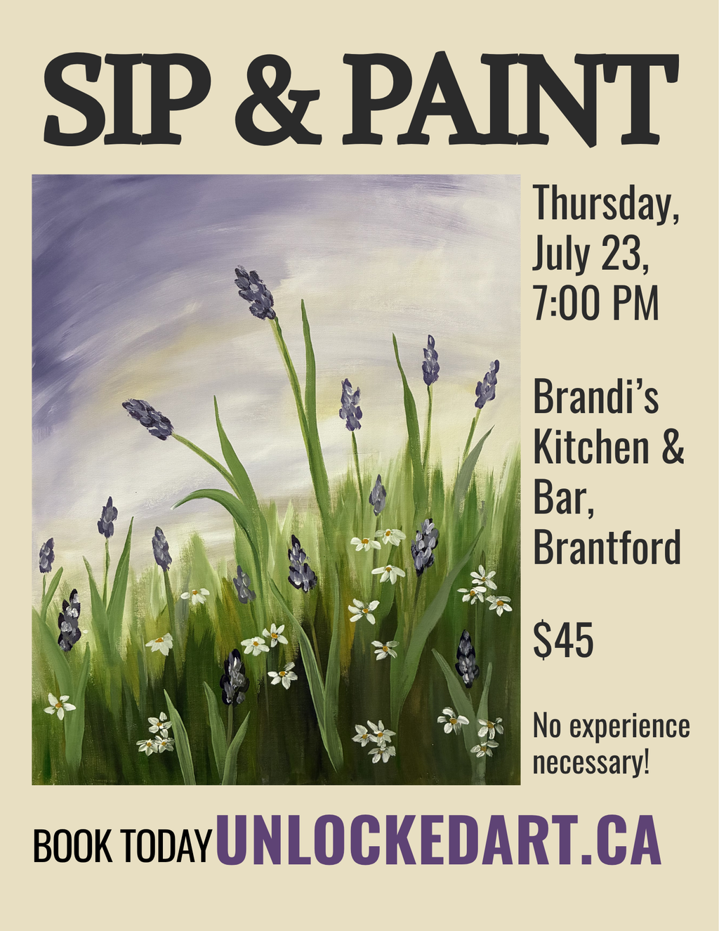 Lavender Meadow, Thurs July 23, 7PM, at Brandi's Kitchen & Bar, Brantford