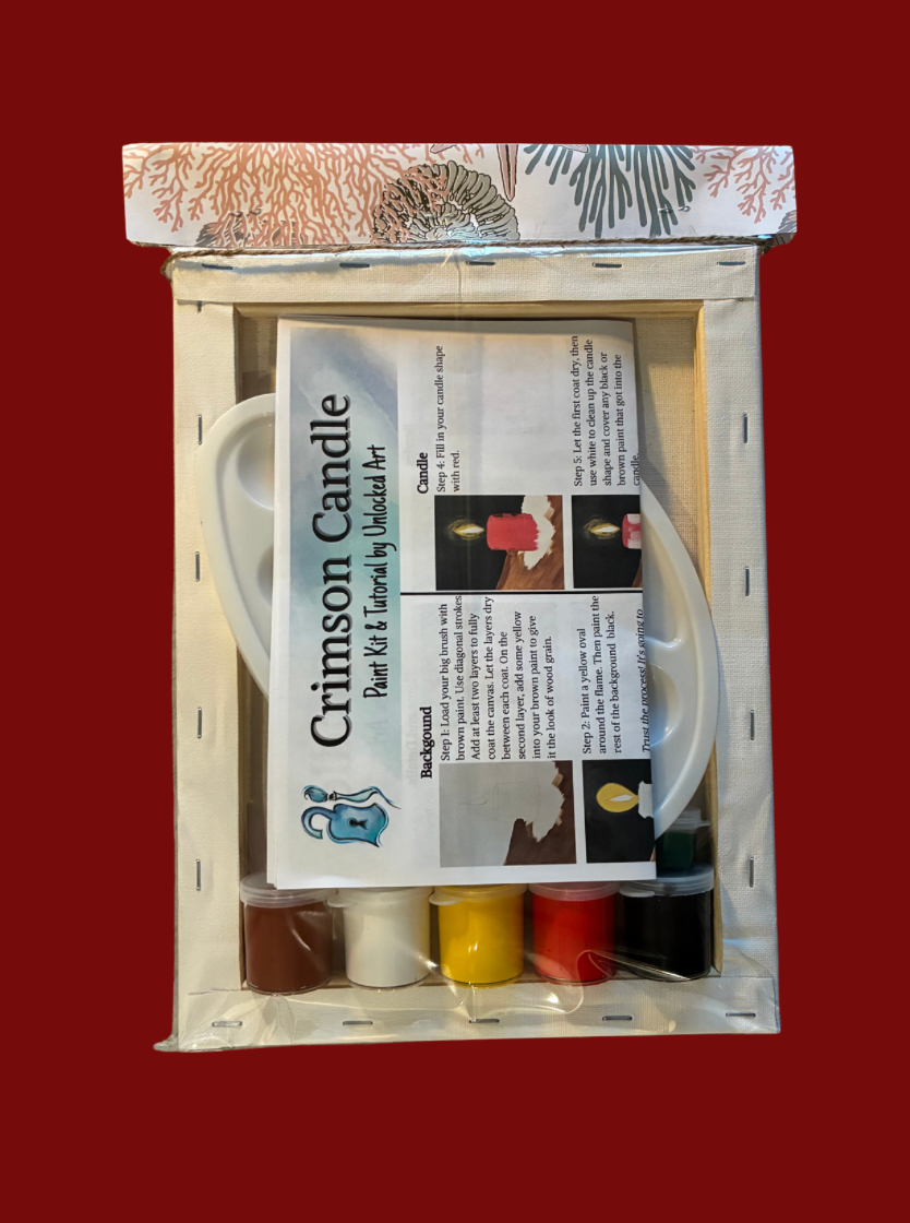 Take Home Kit: Crimson Candle