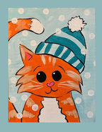 Take Home Kit: Snow Kitten, Blue Hat
