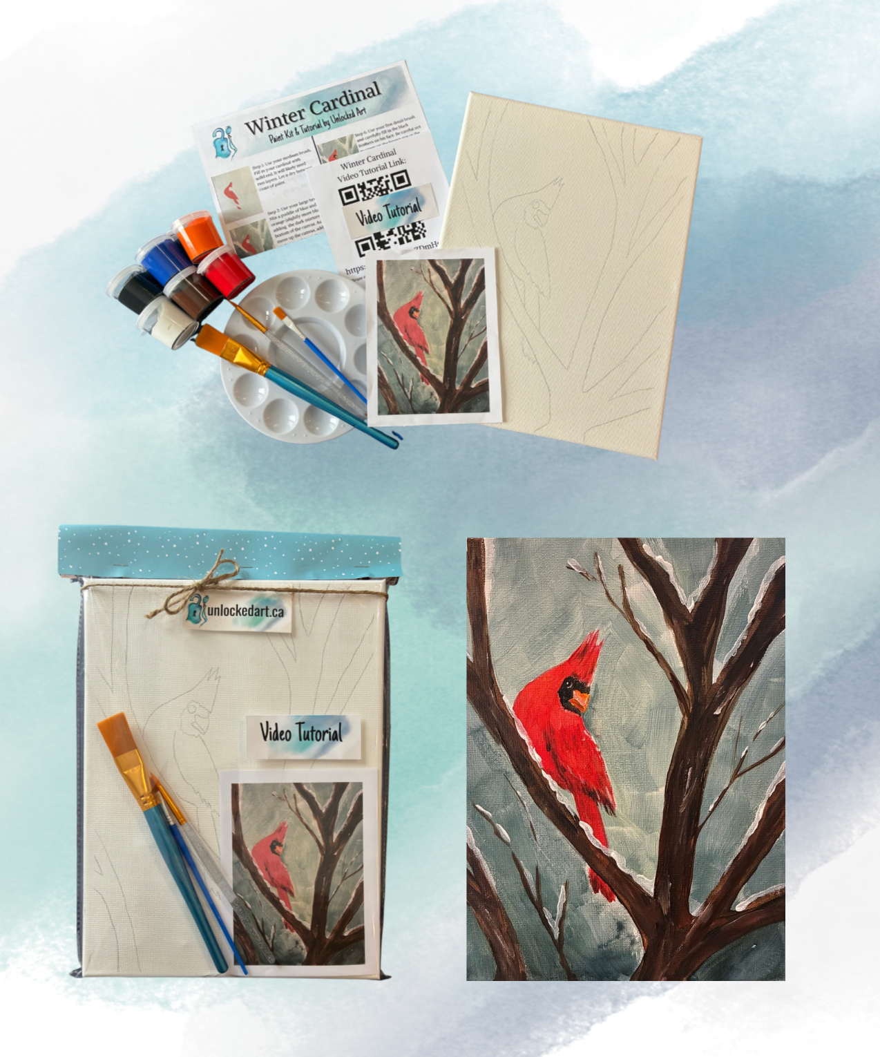 Take-Home-Kit: Winter Cardinal